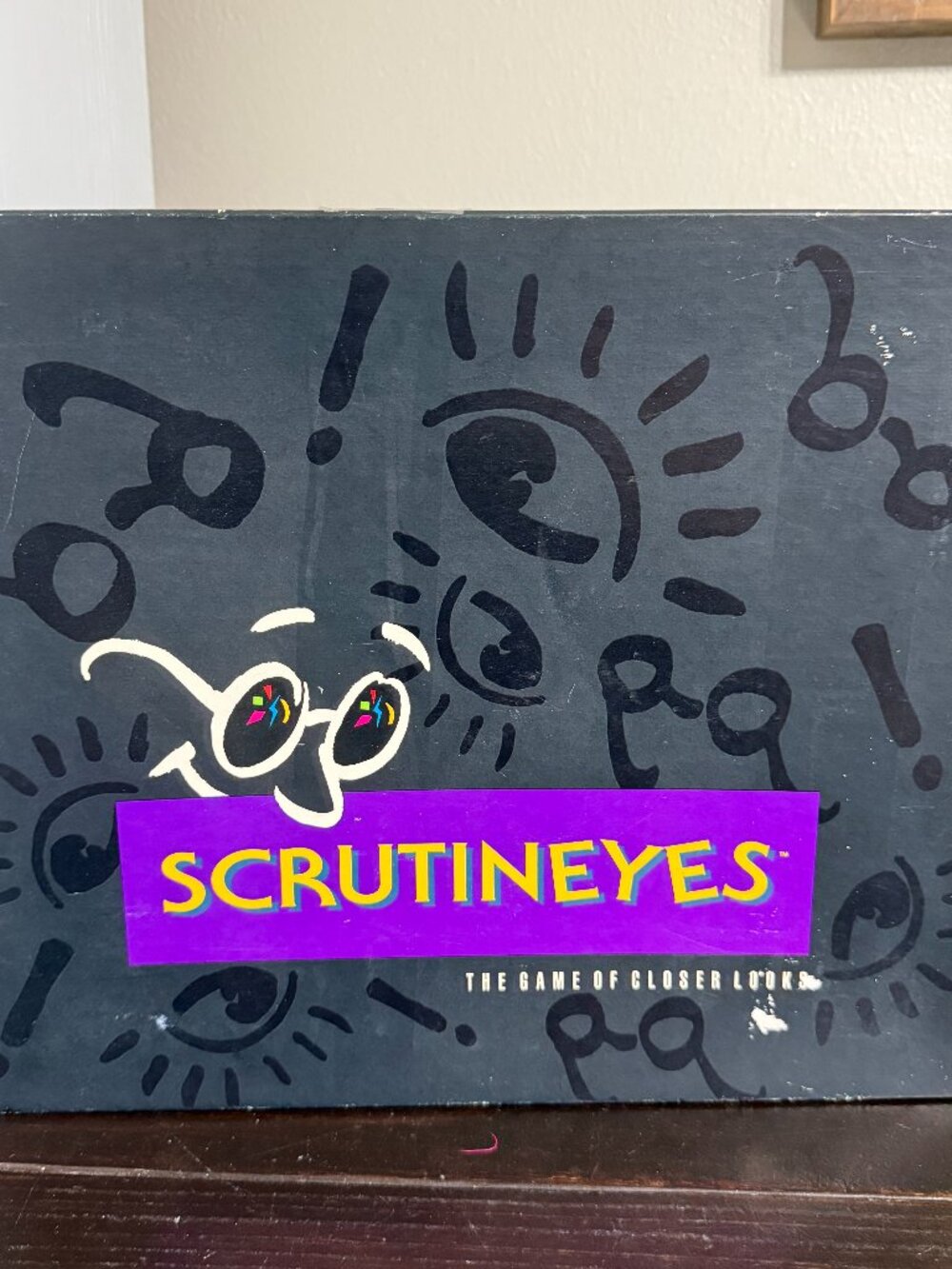 VINTAGE 1992 Scrutineyes Board Game - 100% COMPLETE Instructions Answer Book